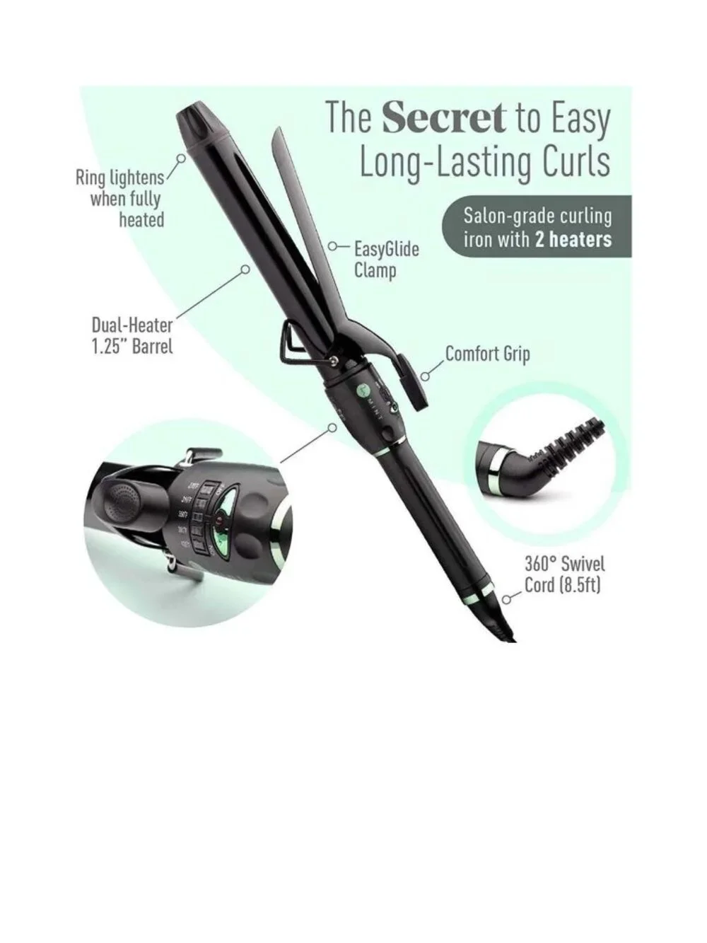 MINT 1 1/4 Curling Iron